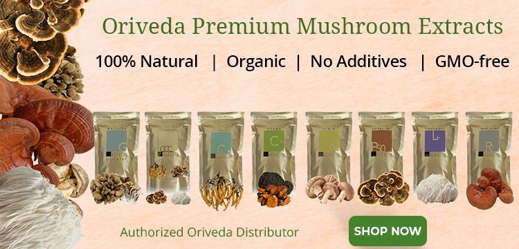 oriveda mushroom extracts authorized distributor